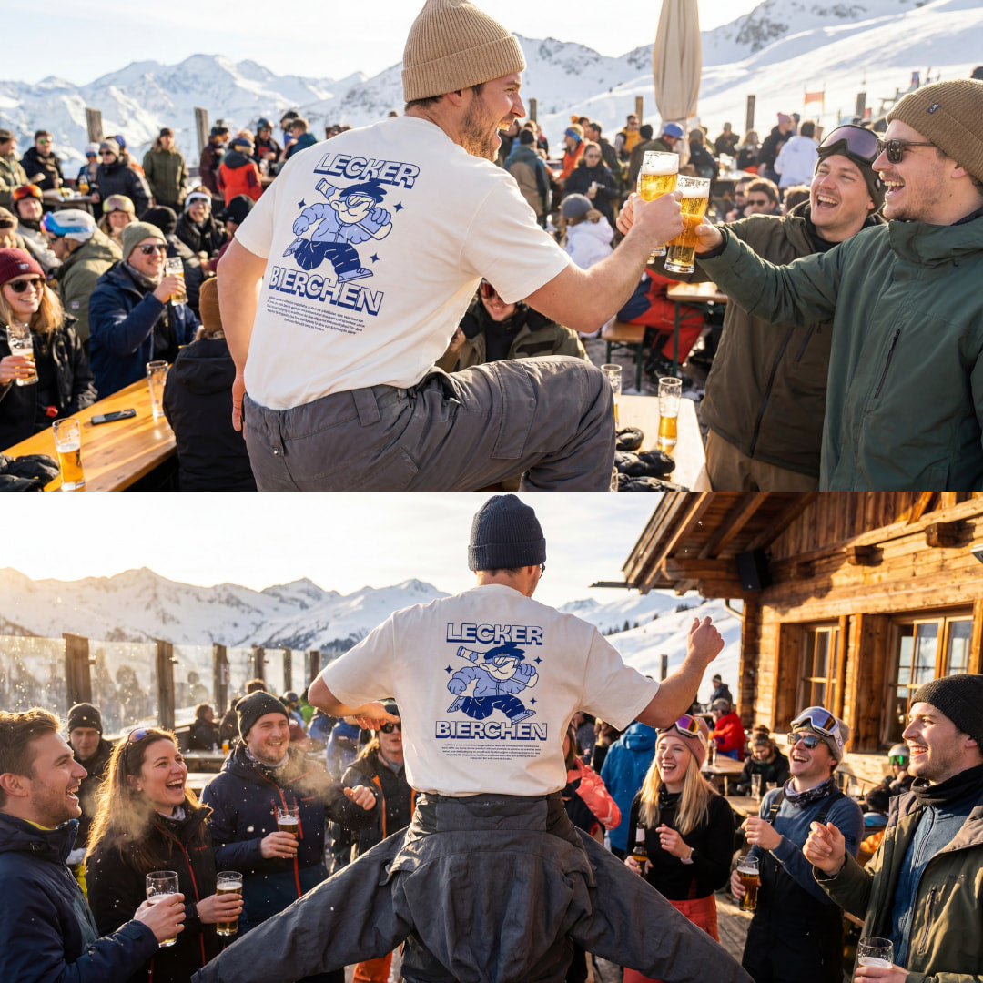 Lecker Bierchen Blau - Oversized Shirt